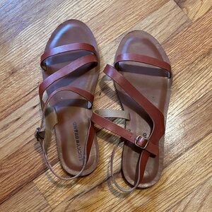 Lucky Brand Tan Leather Sandals